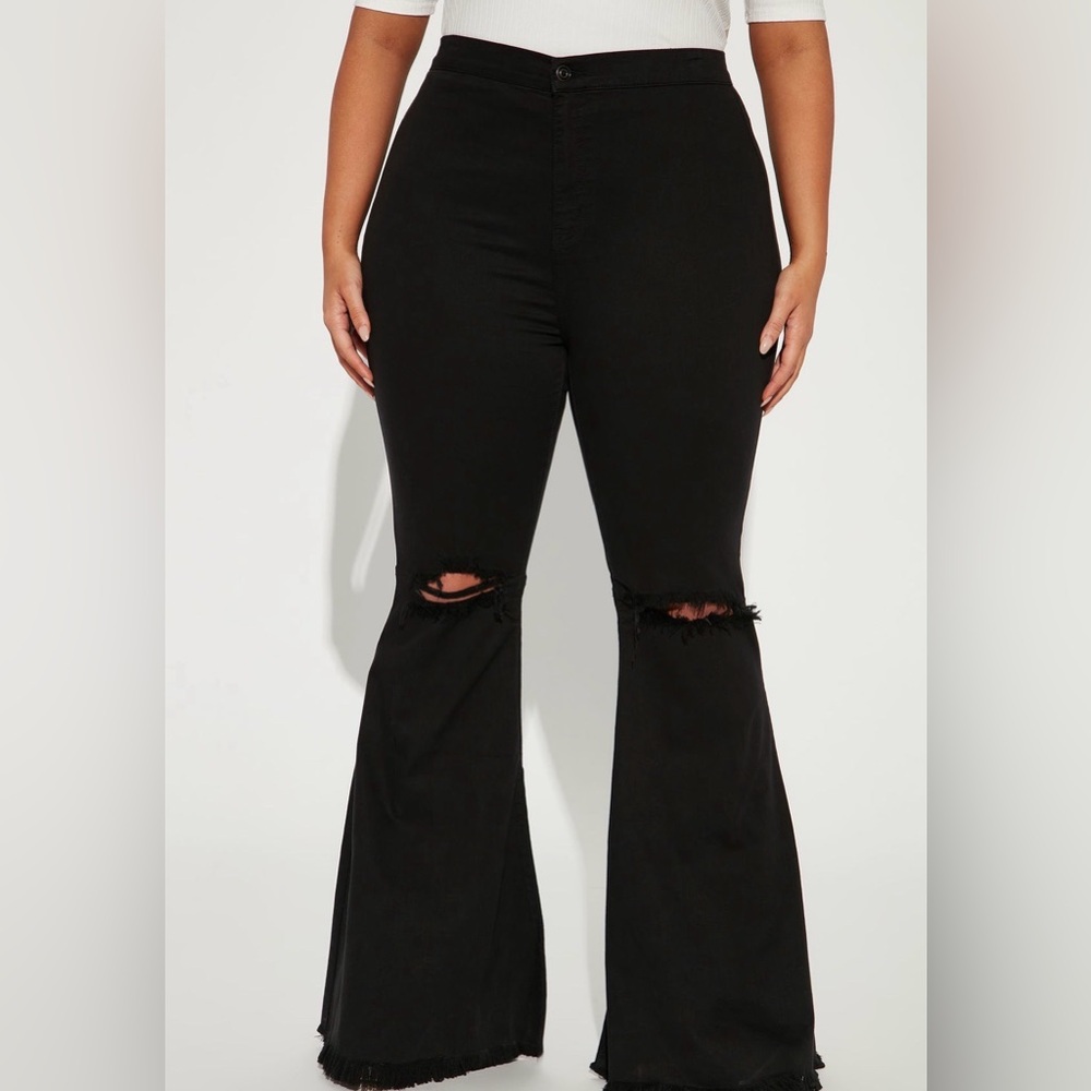 Mystery Solved Extreme Bell Bottom
Jeans - Black